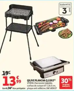 Auchan Qilive plancha q.5392 offre
