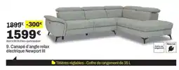 BUT Canapé d'angle relax électrique Newport III offre