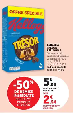 Bi1 Cereales tresor kellogg's offre
