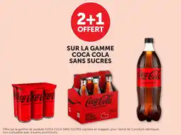 Bi1 Sur la gamme coca cola sans sucres offre