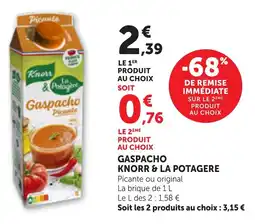 Bi1 Gaspacho knorr & la potagere offre