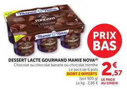 Bi1 Dessert lacte gourmand mamie nova offre