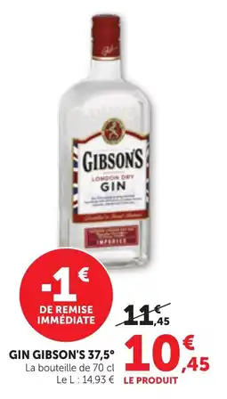Bi1 Gin gibson's 37,5° offre