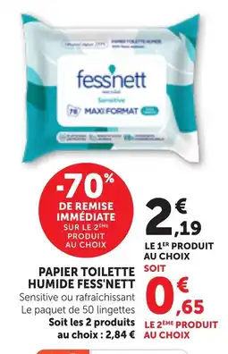 Bi1 Papier toilette humide fess'nett offre