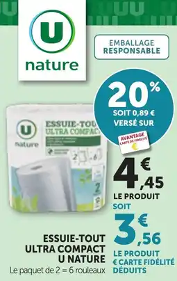 Bi1 Essuie-tout ultra compact u nature offre