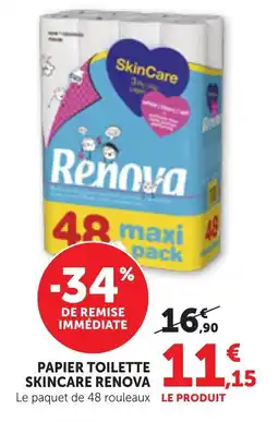 Bi1 Papier toilette skincare renova offre