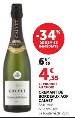 Bi1 Cremant de bordeaux aop calvet offre