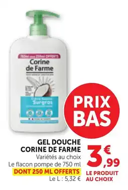 Bi1 Gel douche corine de farme offre