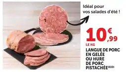 Bi1 Langue de porc en gelée ou hure de porc pistachée offre