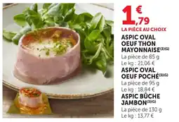 Bi1 Aspic oval oeuf thon mayonnaise offre