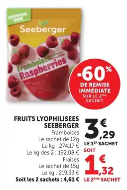 Bi1 Fruits lyophilisees seeberger offre