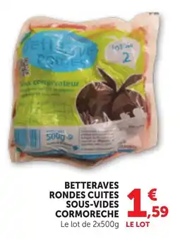 Bi1 Betteraves rondes cuites sous-vides cormoreche offre