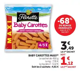 Bi1 Baby carottes maxi offre