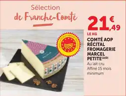 Bi1 Comté aop récital fromagerie marcel petite offre