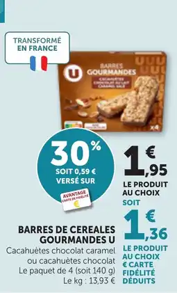 Bi1 Barres de cereales gourmandes u offre