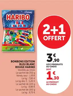 Bi1 Bonbons edition bleu blanc rouge haribo offre