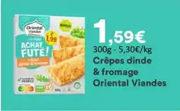 Hmarket Crêpes dinde & fromage oriental viandes offre