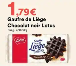 Hmarket Gaufre de liège chocolat noir lotus offre