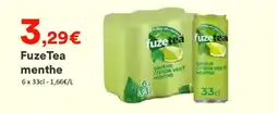 Hmarket Fuze tea menthe offre