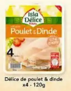 Hmarket Délice de poulet & dinde x4 offre