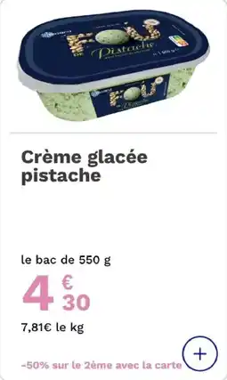 Picard Crème glacée pistache offre