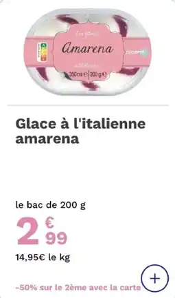 Picard Glace à l'italienne amarena offre