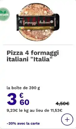 Picard Pizza 4 formaggi italiani italia offre