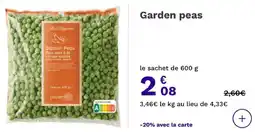 Picard Garden peas offre
