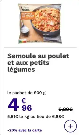 Picard Semoule au poulet et aux petits légumes offre