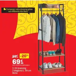 BUT Kit dressing 2 étagères Bono offre