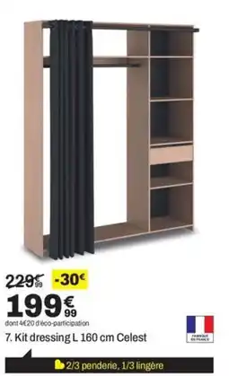 BUT Kit dressing L 160 cm Celest offre