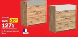 BUT Commode 4 tiroirs Muse offre