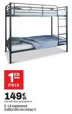 BUT Lit superposé Urban 3 offre