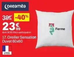 BUT DREAMEA Oreiller Sensation Duvet 60x60 offre