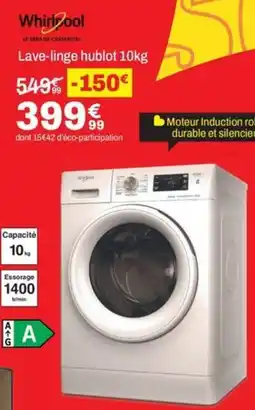 BUT WHIRPOOL Lave-linge hublot offre