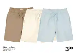 Zeeman Short enfant offre