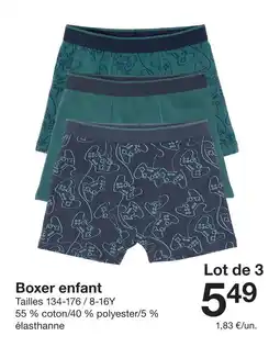Zeeman Boxer enfant offre