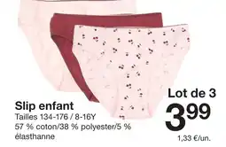 Zeeman Slip enfant offre