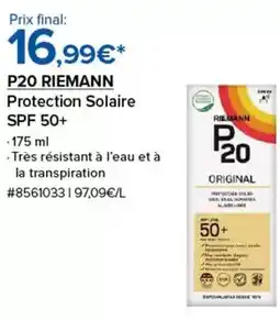 Costco P20 protection solaire spf 50+ offre