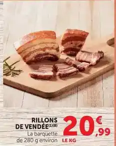 Super U Rillons de vendée offre