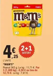 E.Leclerc M&m's - peanut offre