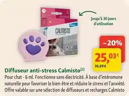 Maxi Zoo Diffuseur anti-stress calmisto offre