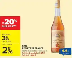 Carrefour Market Sirop reflets de france offre