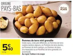 Carrefour Market Pommes de terre mini grenaille offre