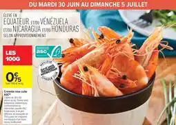 Carrefour Market Crevette rose cuite asc offre