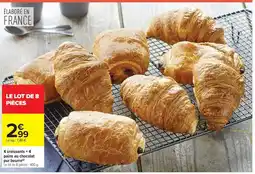 Carrefour Market 4 croissants + 4 pains au chocolat pur beurre offre