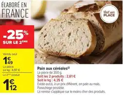 Carrefour Market Pain aux céréales offre