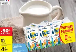 Carrefour Market Lait u.h.t. viva format familial candia offre