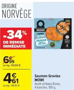 Carrefour Market Saumon gravlax mowi offre