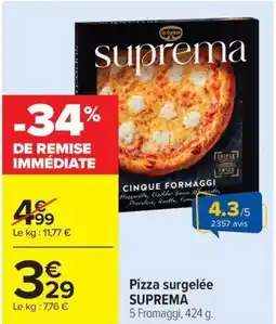 Carrefour Market Pizza surgelée SUPREMA offre